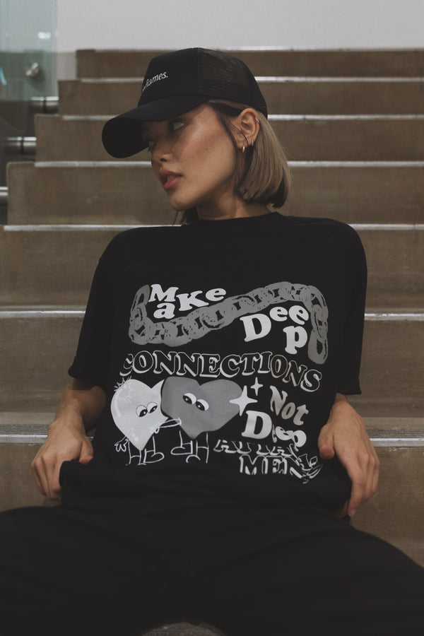 Deep Connections Tee Black