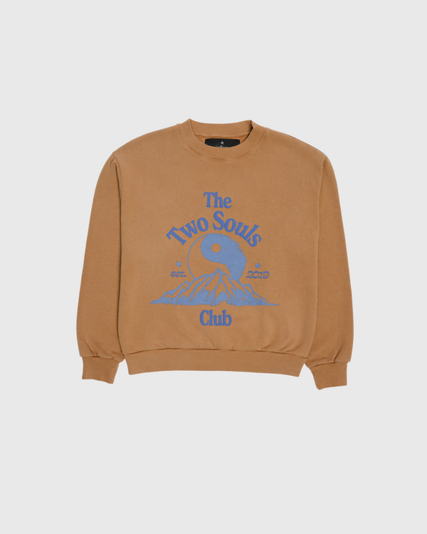 Two Souls Club Sand Crewneck