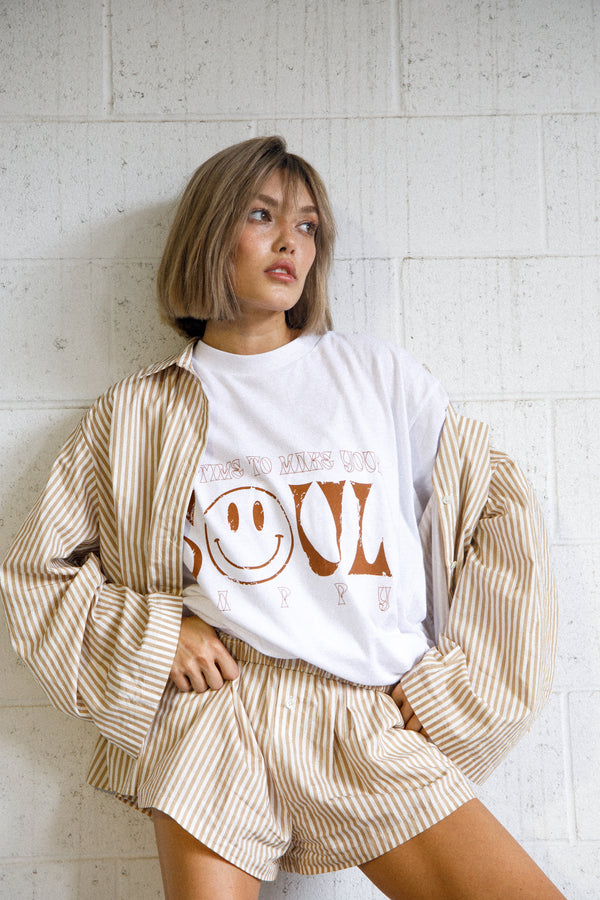 Happy Soul Tee White