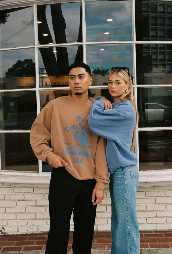 Two Souls Club Sand Crewneck